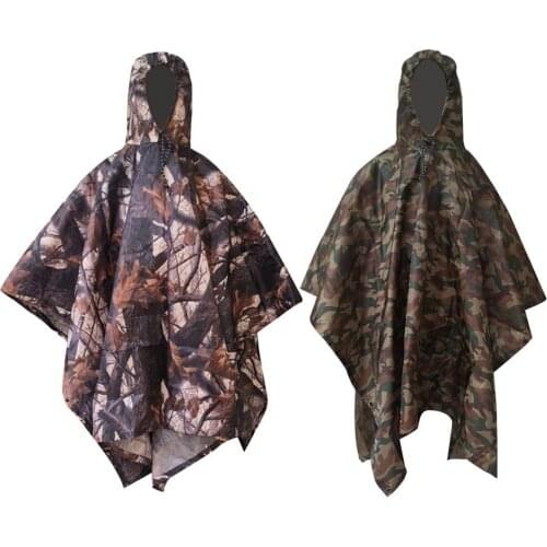 Multifunctional Lightweight Raincoat With Hood Camping Tent Mat Hiking Cycling Rain Cover Poncho Rain Coat Camping Mat