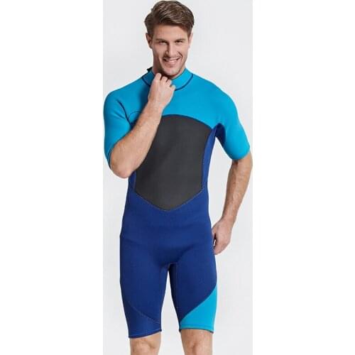 Mens 2mm Neoprene Back Zip Spring Wetsuit Wetsuit Men Full 2mm Surfing Suit Shorty Diving Snorkeling Swimming Jumpsuit