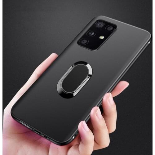 Soft TPU Magnet Ring Holder Case For Samsung Galaxy M51 M31s M31 M21 M11 A11 A31 A41 A51 A71 5G M01 A21S Stand Back Cover Cases