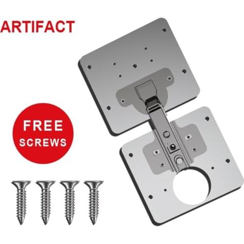 Multifunctional Hinge Repair Plate 3.94x3.54in for Cabinet Furniture Drawer