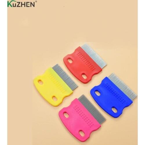 Stainless Steel Hair Lice Comb Brushes Terminator Fine Egg Dust Nit Free Removal Comb Long Teeth Anti-slip Bands Dropship Comb