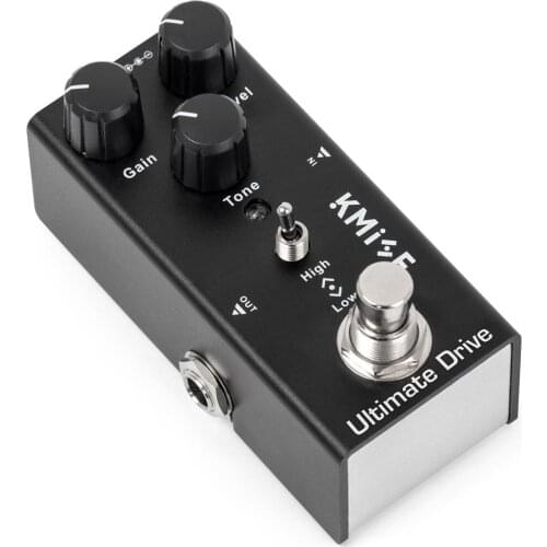 Kmise Guitar Pedal Overdrive Electric Guitar Ultimate Overdrive Effects Pedal Mini Single True Bypass DC 9V
