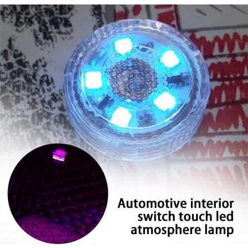 Portable 2 Colors Mini LED Car Touch Switch Light Auto Wireless Ambient Lamp Night Reading Light Car Roof Bulb Car Accessories