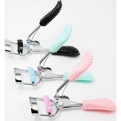 Handheld Natural Eyelash Curler Eyelash Brush Comb 3D Stereo Curling Clip Non-slip Handle Beauty Cosmetic Makeup Accessories