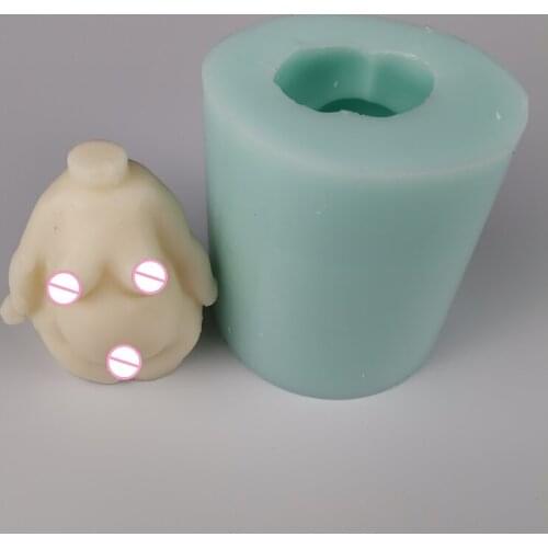 PRZY Mold Silicone 3D Plump Woman Body Human Soap Molds Candle Gypsum Chocolate Candle Cake Mold Clay Resin Moulds