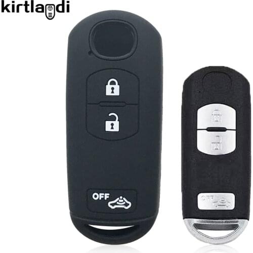 Kirtlandi Silicone Fob Key Case Cover for Mazda 2 3 5 6 CX-3 CX5 CX-5 CX7 CX9 M2 M3 M5 M6 Remote Key Holder Keychain Accessories