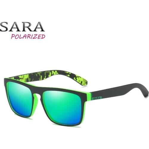 SARA BRAND DESIGN Polarized Sunglasses Men Women Driving Male Sun Glasses Fishing Sport Style Eyewear Oculos Gafas Square Goggle