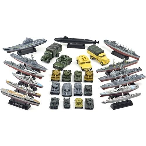 28 types 1/72 scale 4D Assemble truck Armored vehicle panzer tiger I panther tank aircraft Battleship carrier War-II model toys