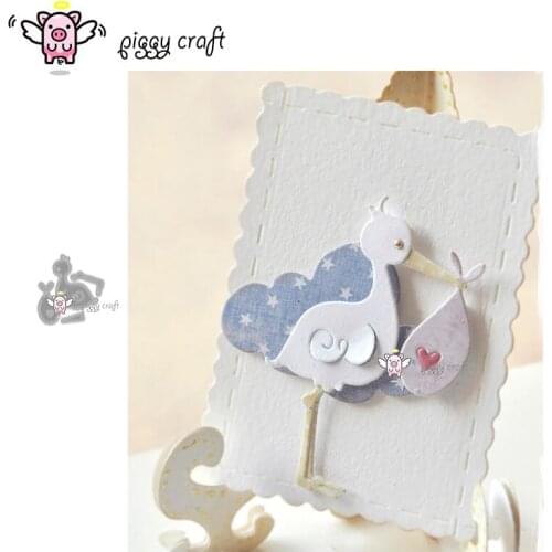 Piggy Craft metal cutting dies cut die mold Stork decoration Scrapbook paper craft knife mould blade punch stencils dies
