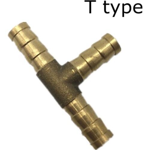 Free shipping 10 PCS/LOT hose tee fittings 8mm , brass fittings tee connector ,T type diameter 8MM