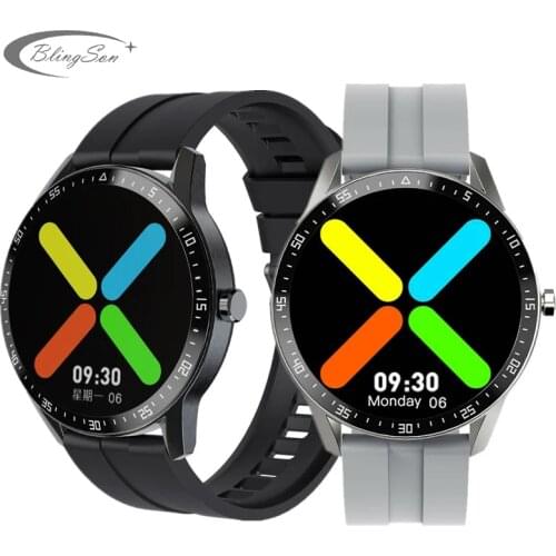 Full Touch Round Screen Smart Watch For Men IP68 Waterproof Blood Pressure Oxygen Sports Fitness Tracker Smartwatch For Women
