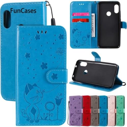 Bright PU Leather Wallet Flip Phone Pouch Case For Xiaomi A2 Lite Mobile Covers Bag Redmi accesorios 6 Pro 5.84" A3 Cellular