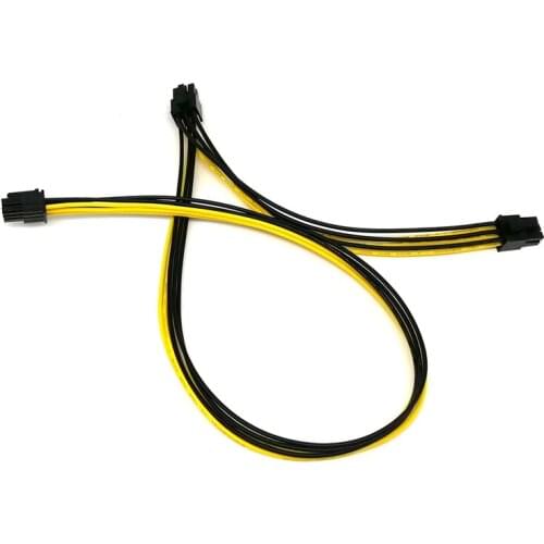 PCI-E 6Pin Male to Dual Male Splitter Power Cable for Bitcoin Mining