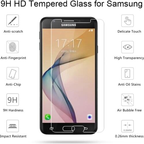 2PCS Tempered Glass For Samsung Galaxy J7 Prime G610F G610M G610Y On7 Prime Glass Screen Protector 2.5D 9H Protective Film