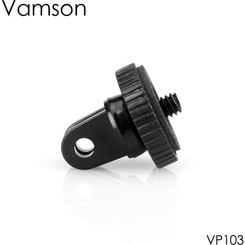 Vamson for Gopro Accessories Adapter Mini Tripod Mount 1/4" Monopod for GoPro Hero 6 5 4 3+ 3 2 for Xiaomi for YI Camera VP103