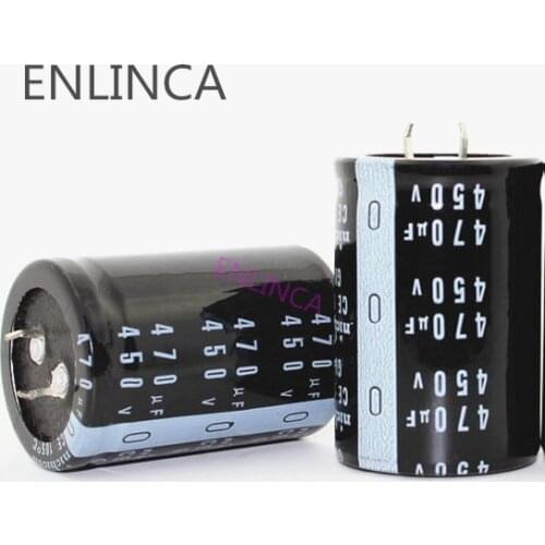 2pcs EC111 Good quality 450v470uf Radial DIP Aluminum Electrolytic Capacitors 450v 470uf Tolerance 20% size 30x50MM 20