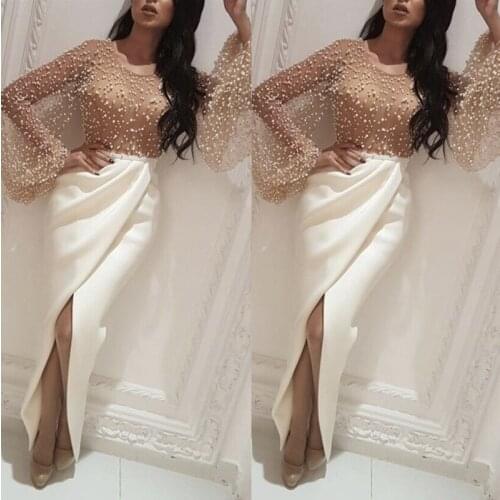 BAZIIINGAAA Luxury Woman Cocktail Dress Beaded Sequins Long Elegant Night Cocktail Party Formal Dresses for Wedding Plus Size
