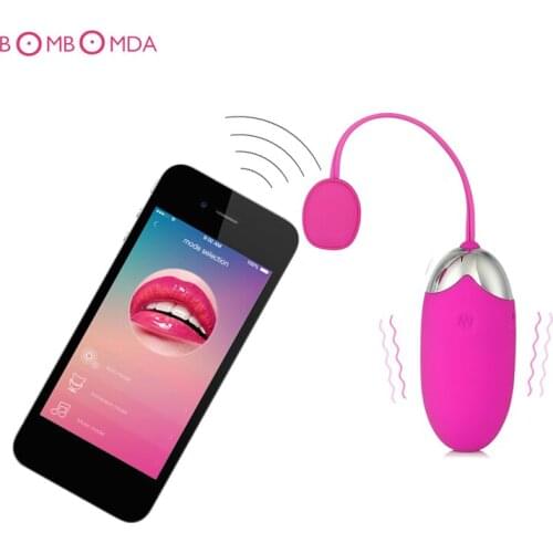 Bluetooth USB Rechargable Wireless App Remote Control Jump Egg Vibrators Silicone Vibrating Egg Vibrator Sex Toys for Woman A3