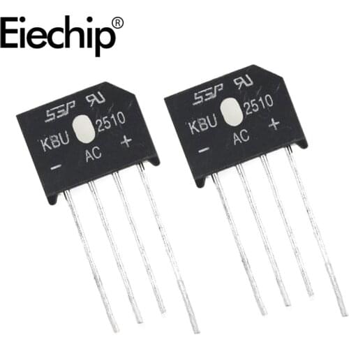5PCS 25A 1000V diode bridge rectifier KBU2510