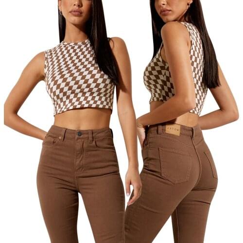 Womens Stretch Tank Tops, Cute Angel Embroidery Print Sleeveless Crew Neck Slim Fit Crop Tops 3 Colors