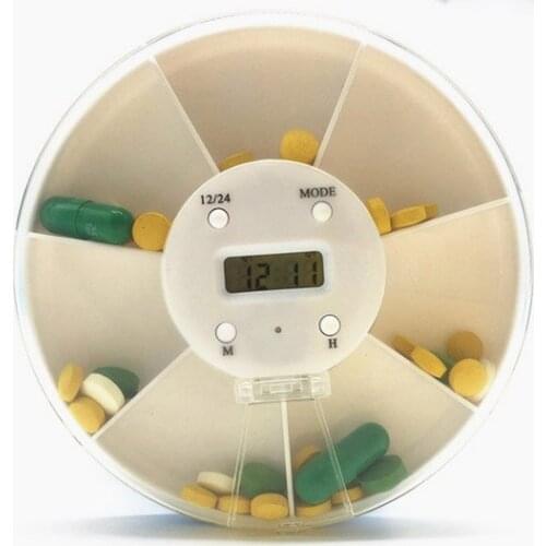 Intelligent timing reminder Portable Travel Holder 7 days Mini Pill boxes Medicine Organizer container