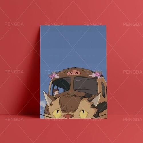 Canvas Prints My Neighbor Totoro Poster Home Decor Japan Anime Movie Painting Wall Art Hayao Miyazaki Picture Modular Bedroom