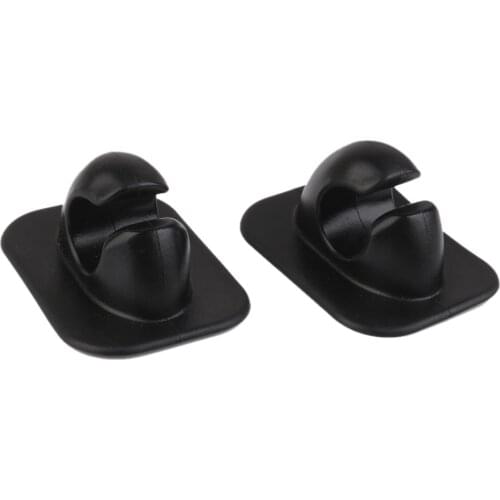 MagiDeal 2Pcs PVC Paddle Hooks Holder for Fishing Boat Kayaks Black