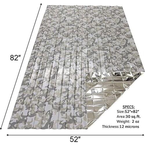 Sunshade Reusable Thermal Windproof Portable Blanket Folding Lightweight Waterproof Poncho Survival Camping Mat