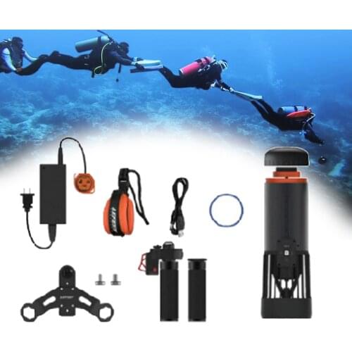 Sea Waterproof Electric Underwater Scooter Dual Motors Diving Propeller Swimming Pool Scooter Diving Equipments 7kgf