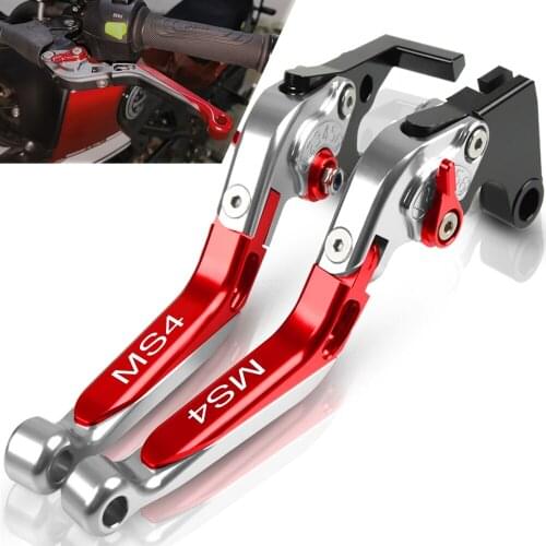 Motorcycle Folding Extendable Moto handbrake Adjustable Clutch Brake Levers For ducati MS4 MS4R 2001 2002 2003 2004 2005 2006