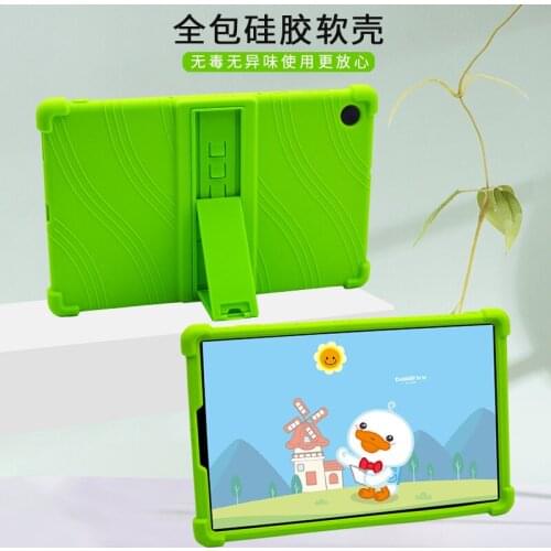 Soft Silicone Case For Lenovo Tab M10 HD (2nd Gen) TB-X306X X306F X306 X605FC LC 10.1'' With Bracket Anti-Shock Protective Shell