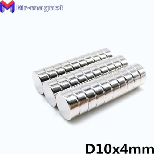 500pcs 10x4 Mm Small Round Neodymium Magnet N35 10*4 Permenant Powerful Strong Magnetic Materials Disc Dia. 10mm 10x4 Magnet