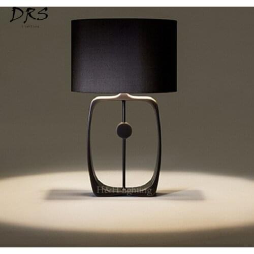 New Chinese Style Table Lamp Contracted Design Led Desk Lamp Vintage Creative American Bedroom Study Luminaria Lighting Lampara