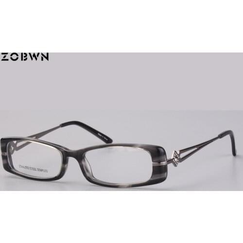 ZOBWN 2018 hot selling glasses new arrival fashion reading myopia eye glasses Women Men Eyeglasses diamonds montures de lunette