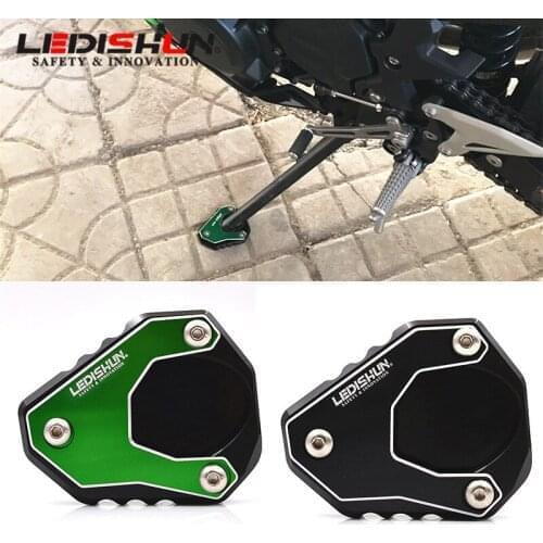 For KAWASAKI NINJA400 NINJA Z400 VERSYS 650 KLE650 Motorcycle Kickstand Side Stand Enlarge extension practical product