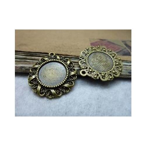 Zinc alloy pendant jewelry accessories diy handmade material charms 25 *14 mm base collet