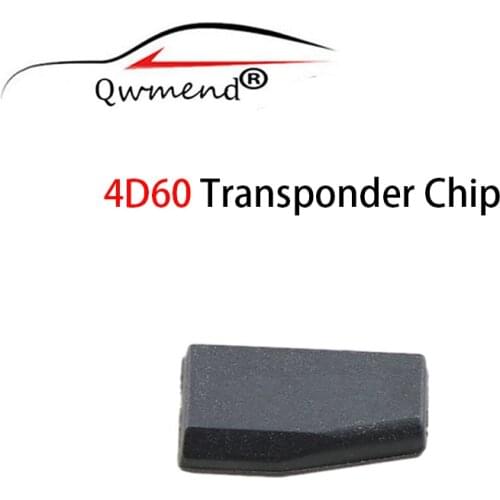 QWMEND 1PCS Transponder Chip ID60 Carbon Blank 4D60 Chip for Ford Fiesta Connect Focus Mondeo Ka Car Key Chip ID 60