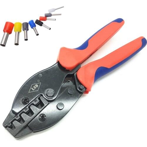 LY-35WF Manual crimping tool for cable ferrules 10-35mm2 ratchet crimping pliers for 8-2AWG wire cord end sleeves