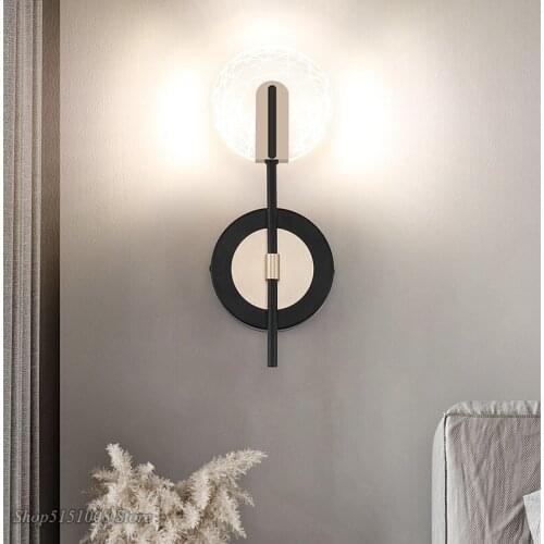 Modern Nordic Led Simple Rotating Wall Light aisle for Bedroom Bedside Reading Sconce Lights Home Indoor Decoration Lighting