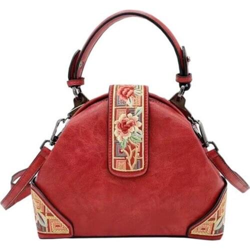 Bag female retro Chinese style embroidery luxury female handbag fashion female messenger shoulder bag original design authentic