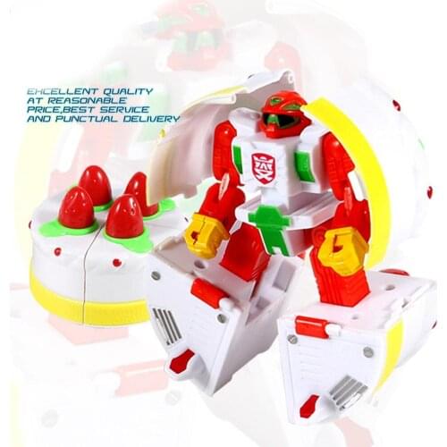 Transformable Hamburger Cake Food Figure Robot Deforming Kids Toy Party Favors Figures Toys Robot Model Figures Toys Gift