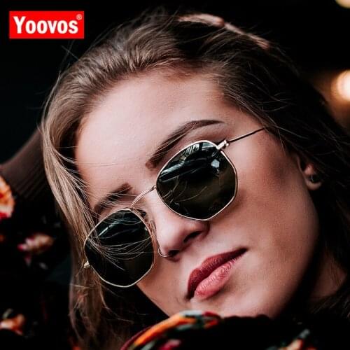 Yoovos 2021 Vintage Metal Mirror Sunglasses Women/Men Brand Designer Sun Glasses Fashion Classic Driving Eyewear Oculos De Sol