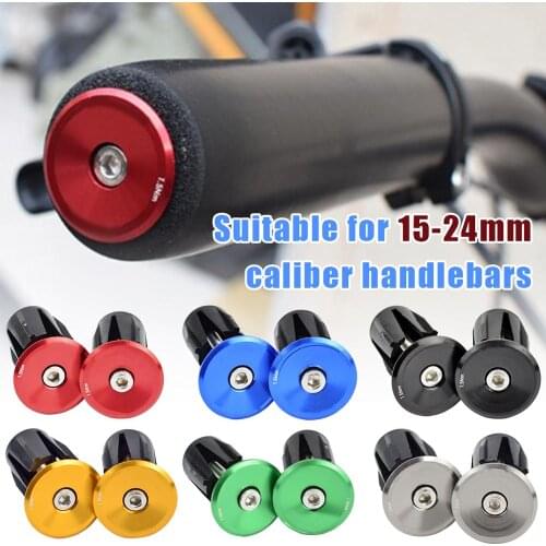 1 Pair Bicycle Grip Handlebar End Cap Aluminum Alloy Lock MTB Mountain Handle Bar Grips End Plugs for Bike Handlebar Accessory