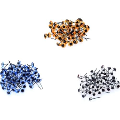 150 Pairs Glass Eyes 5mm Needle Felting Sewing Toy Dolls Bear Making Supply Safety Eyes For Doll Animal Puppet Birthday Gift