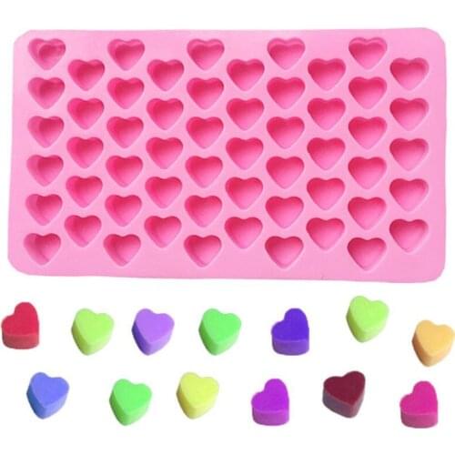 3D Silicone DIY Heart Form Chocolate Mold Cake Decorating Heart Shape Mould Ice Cube Soap Jelly Tray Kitchen Baking Tool