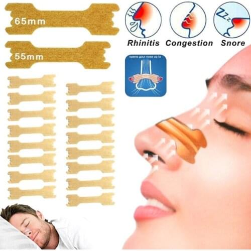 50 Pcs Breathe Nasal Strips Right Way Stop Snoring Anti Snoring Strips Easier Better Breathe Health Care