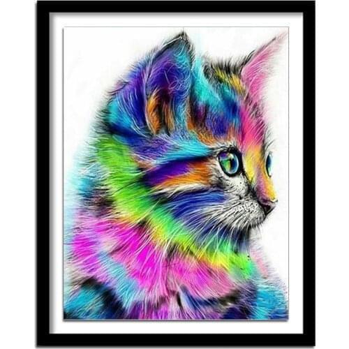 Diamant painting DIY 5D Diamond Painting Cat Unfinished Home Decor Full Square Embroidery diamond round Cross Stitch