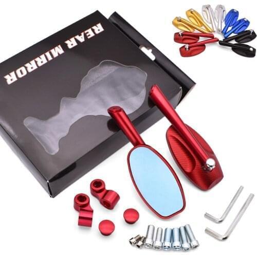 For YAMAHA tmax 500 530 xp500 xp530 xj600 keeway tx125 2021 Quality Aluminum Motorcycle Side Mirrors Blue Glass Rear View Mirror