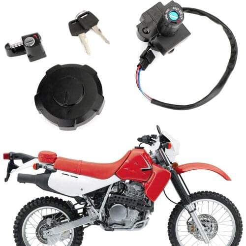 Areyourshop for Honda XR650 XR650L 1993-2017 35010-MY6-680 XR 650 Ignition Switch Fuel Gas Cap Seat Lock Keys 35010-MY6-L40
