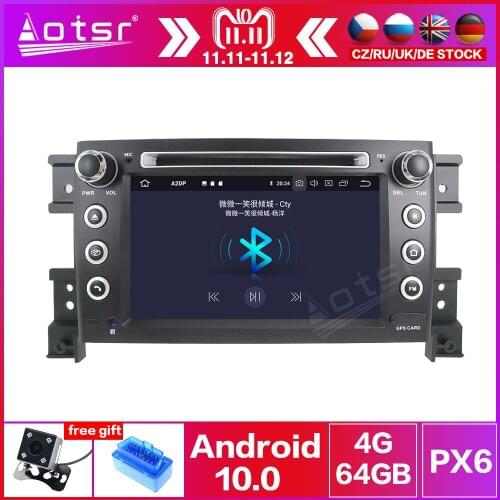 For Suzuki Grand Vitara 2005-2012 Android 10.0 4G+64GB Car Radio GPS Navigation Unit Car Multimedia Player Head Unit Auto Stereo
